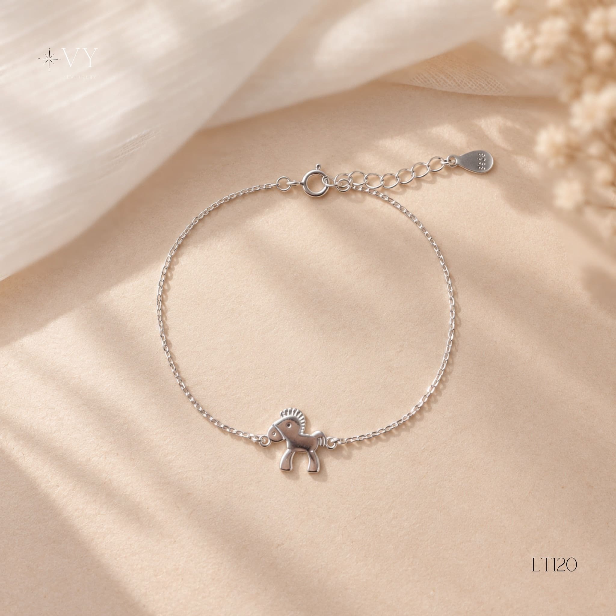 Silver Unicorn Bracelet